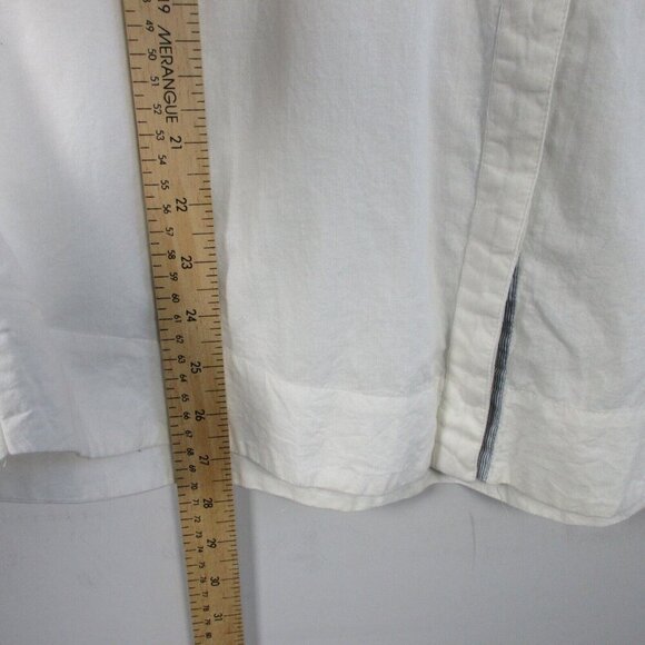 Desigual Women's White Embroidered Button Down Blouse Every Body Shirt S 138 - Picture 13 of 14